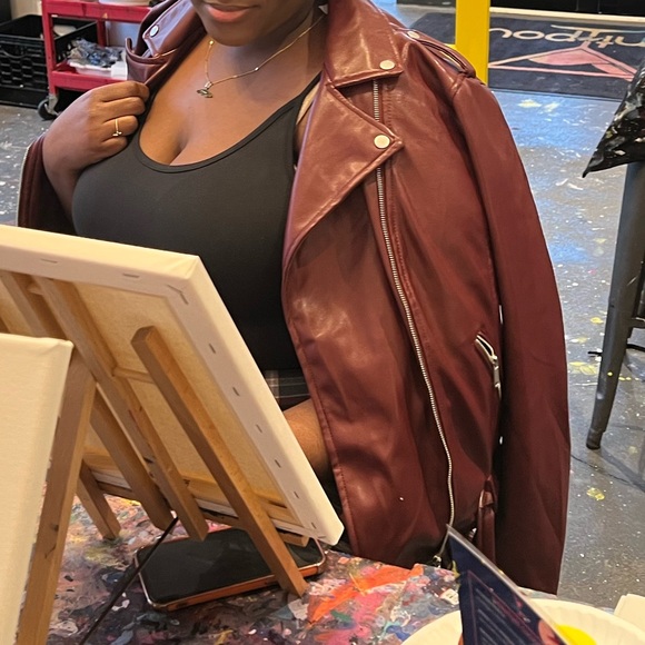 Faux Leather Jacket - Picture 4 of 4